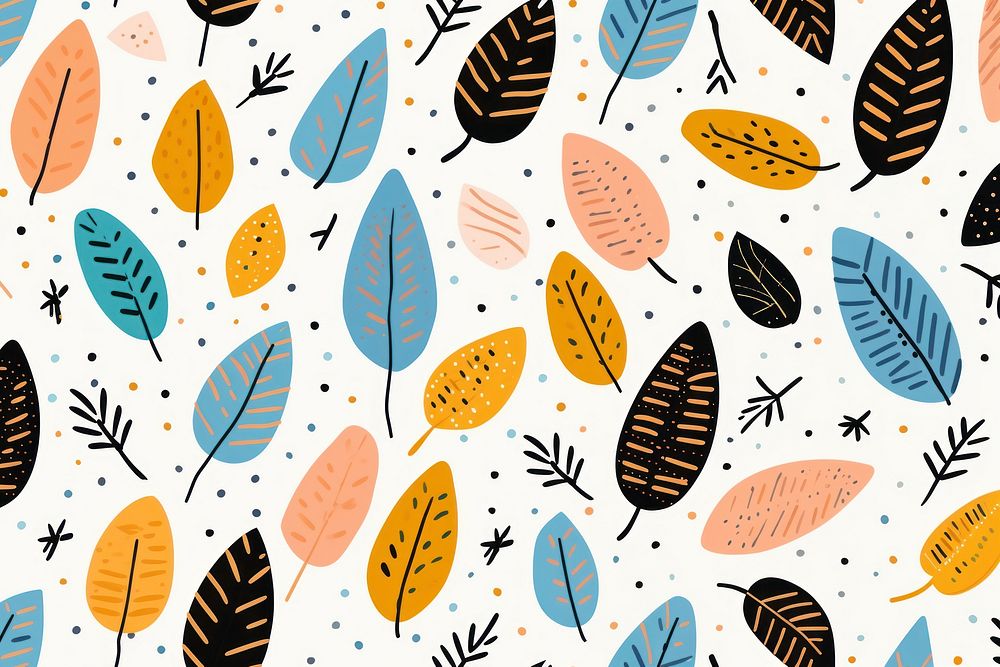 Pattern leaf plant paper. AI generated Image by rawpixel.