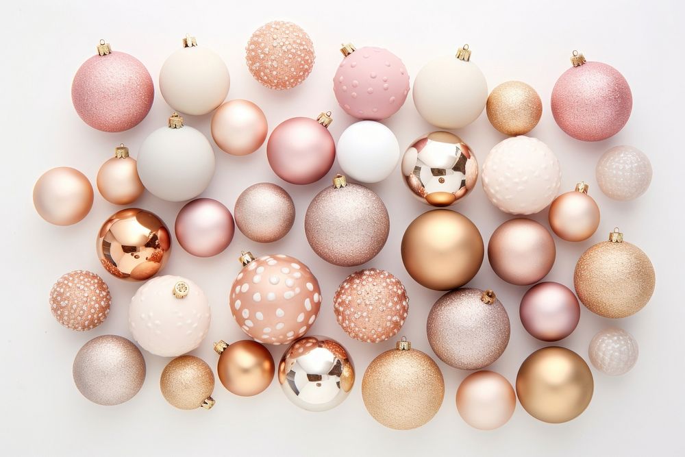 Christmas ornaments backgrounds arrangement celebration. AI generated Image by rawpixel.