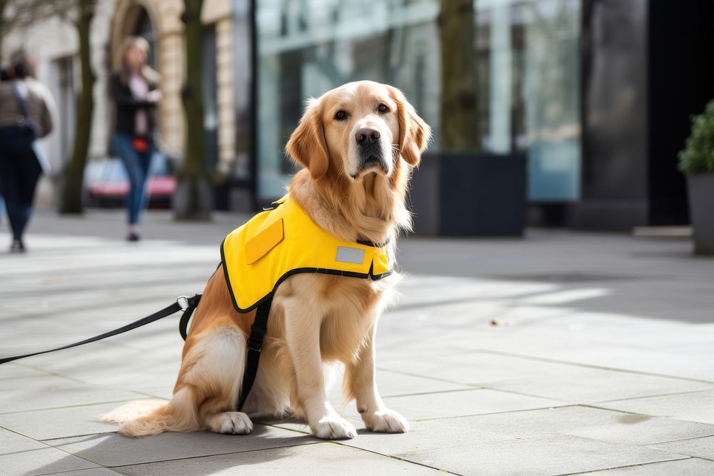 Assistance dog animal mammal pet. AI generated Image by rawpixel.