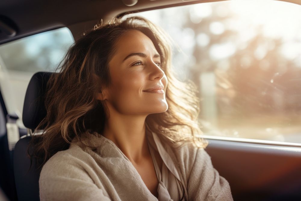 Latina perivien woman driving smile adult. AI generated Image by rawpixel.