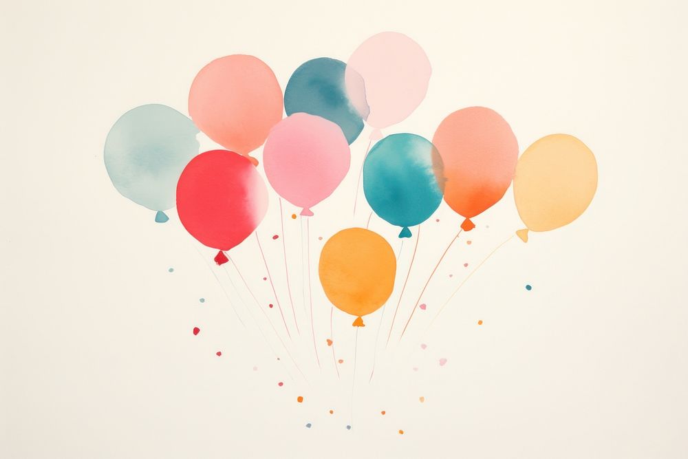Balloons anniversary celebration creativity. AI generated Image by rawpixel.