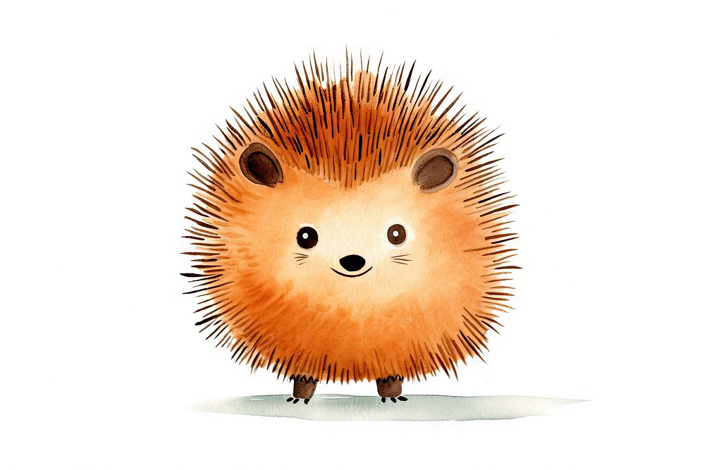 Rabbit porcupine hedgehog cartoon. AI generated Image by rawpixel.
