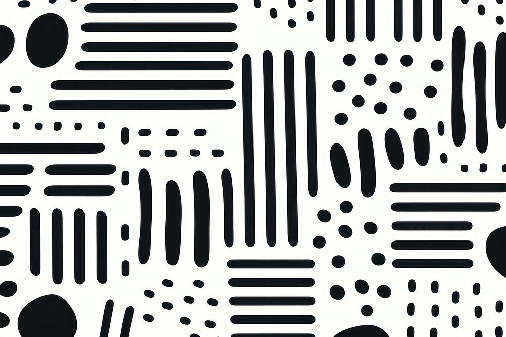Line doodle seamless pattern backgrounds repetition creativity. AI generated Image by rawpixel.