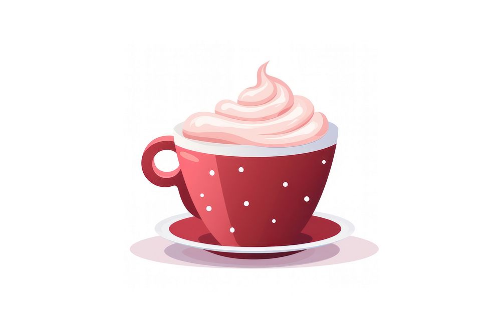 Cream cup dessert coffee. AI generated Image by rawpixel.