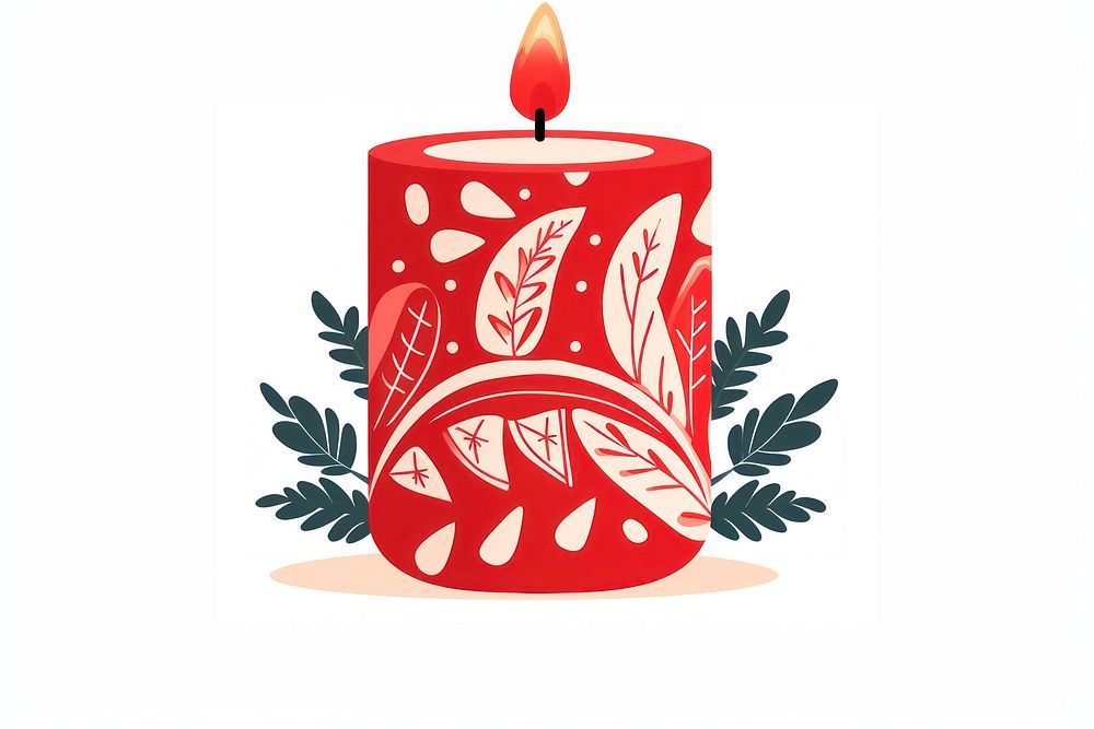 Candle red illuminated celebration. AI generated Image by rawpixel.