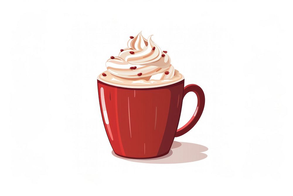 Cream mug dessert coffee. AI generated Image by rawpixel.