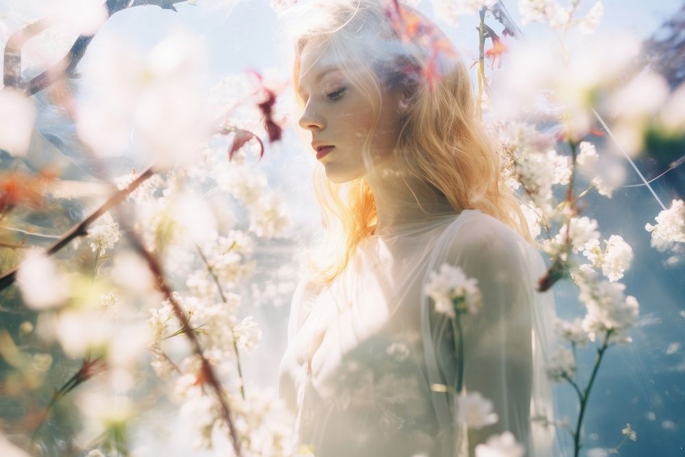 Spring scenes photography portrait outdoors. AI generated Image by rawpixel.