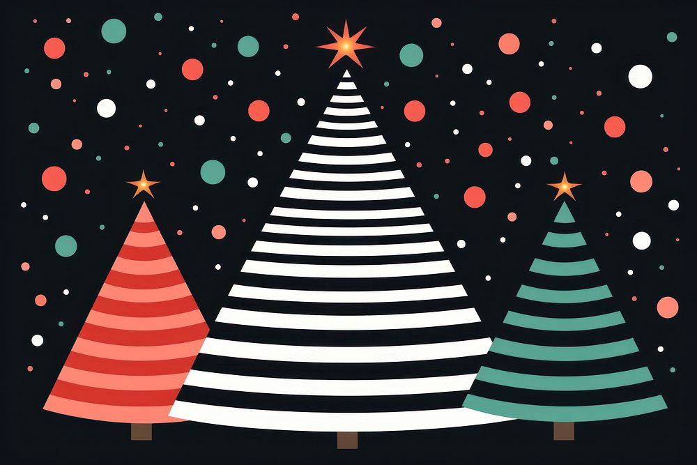 Cute christmas tree wallpaper pattern shape illuminated. AI generated Image by rawpixel.