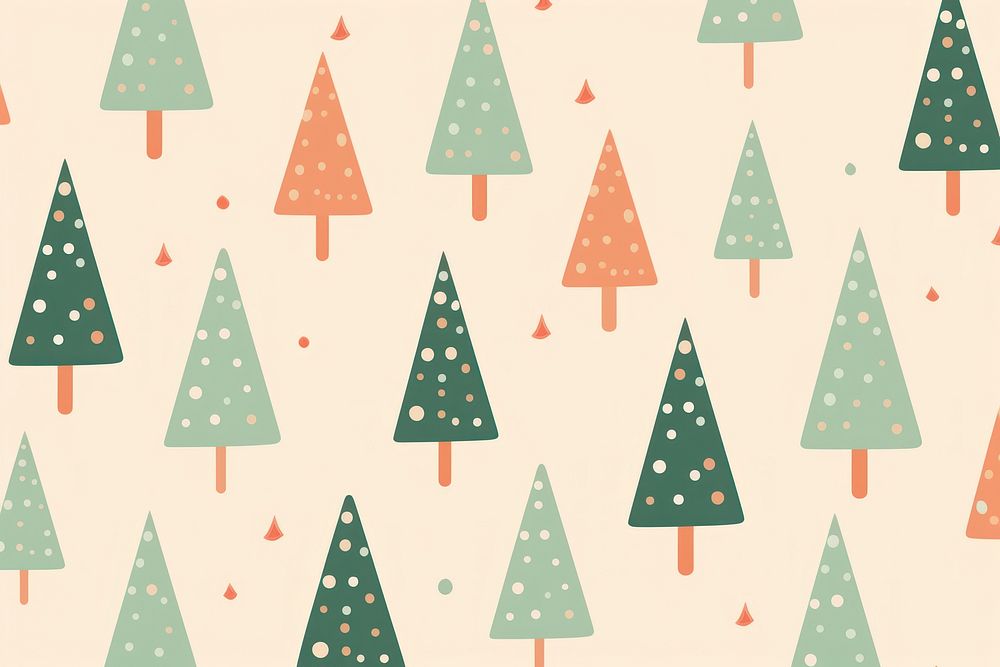 Cute christmas tree wallpaper pattern shape backgrounds. AI generated Image by rawpixel.