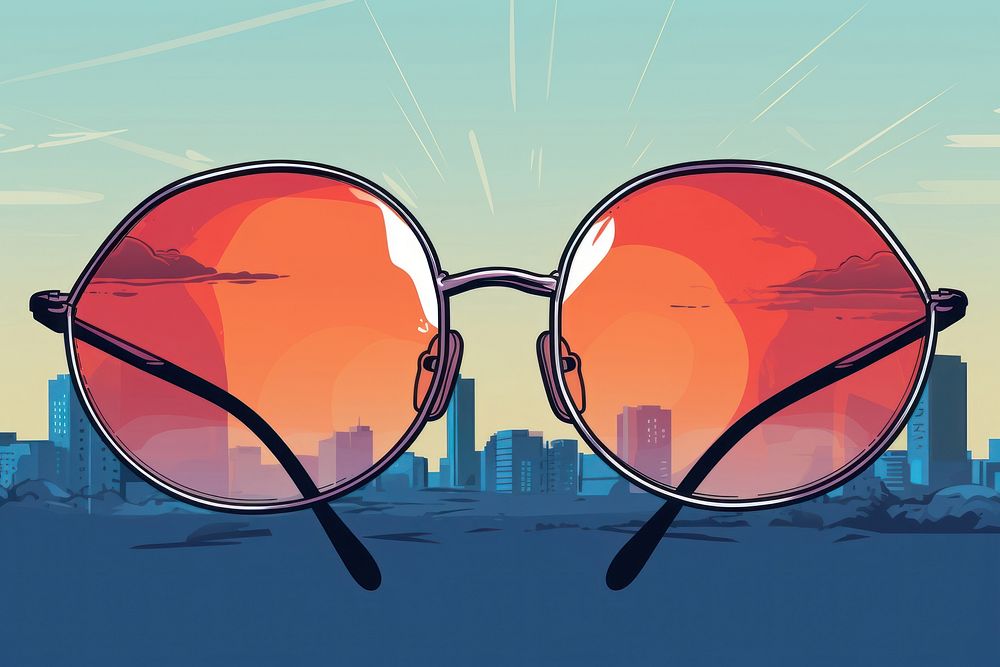 Sunglasses city architecture accessories. AI generated Image by rawpixel.