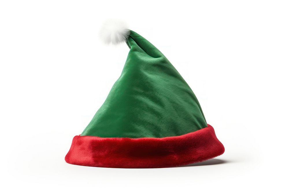 Christmas elf hat white background celebration decoration. AI generated Image by rawpixel.