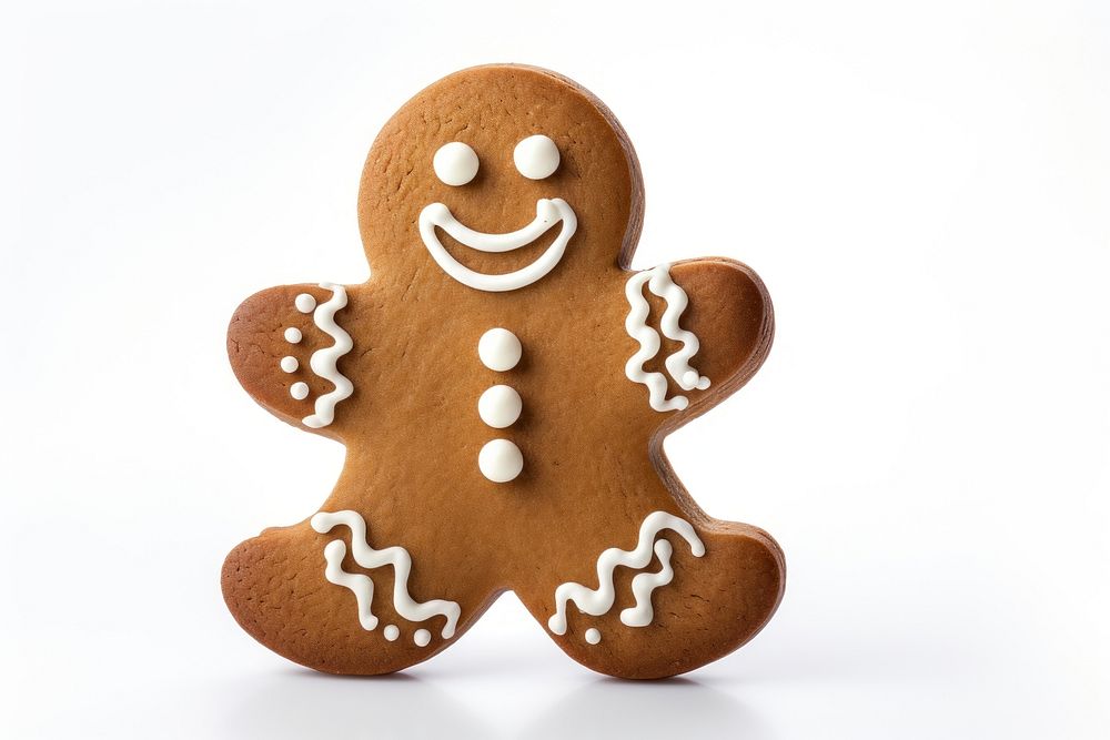 Gingerbread man dessert cookie food. AI generated Image by rawpixel.