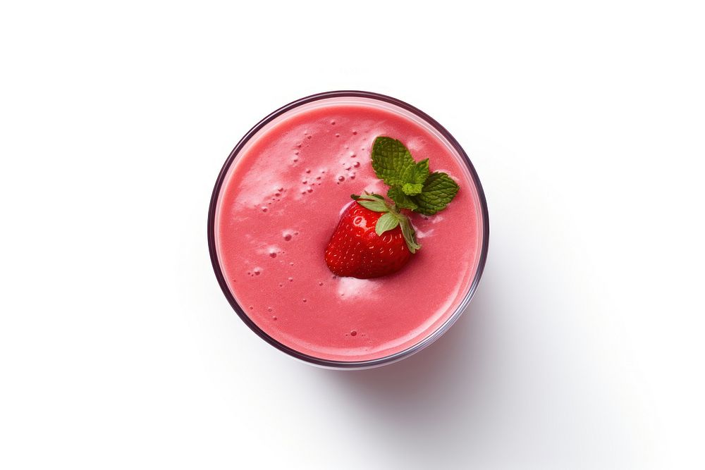 Smoothie strawberry dessert fruit. AI generated Image by rawpixel.
