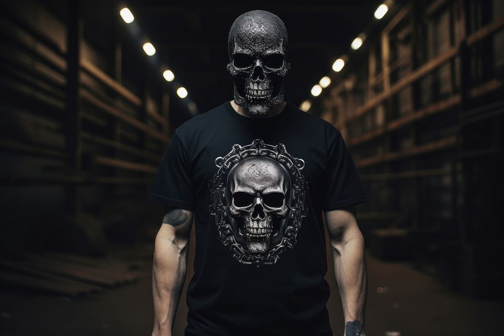 Metal t-shirt sleeve adult man. AI generated Image by rawpixel.