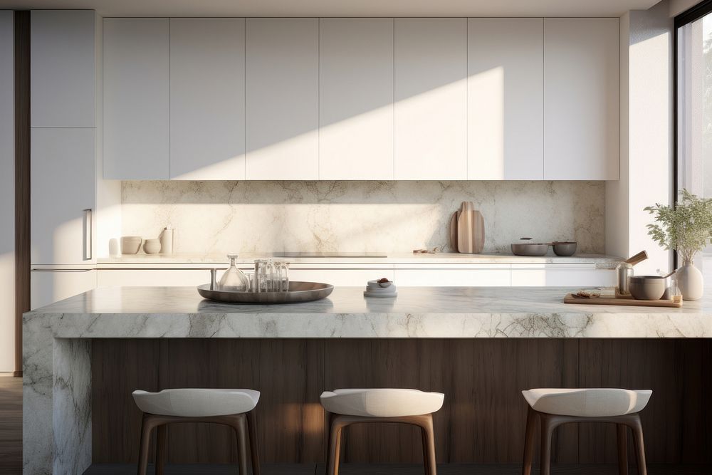 Modern kitchen countertop furniture Free Photo rawpixel