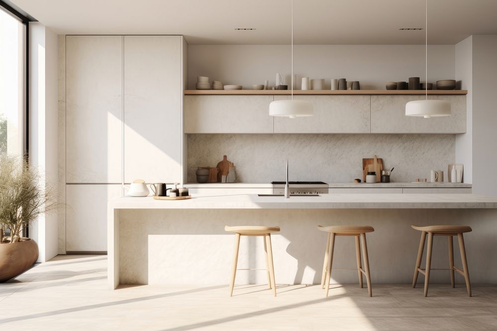 Modern kitchen countertop furniture cabinet. AI generated Image by rawpixel.