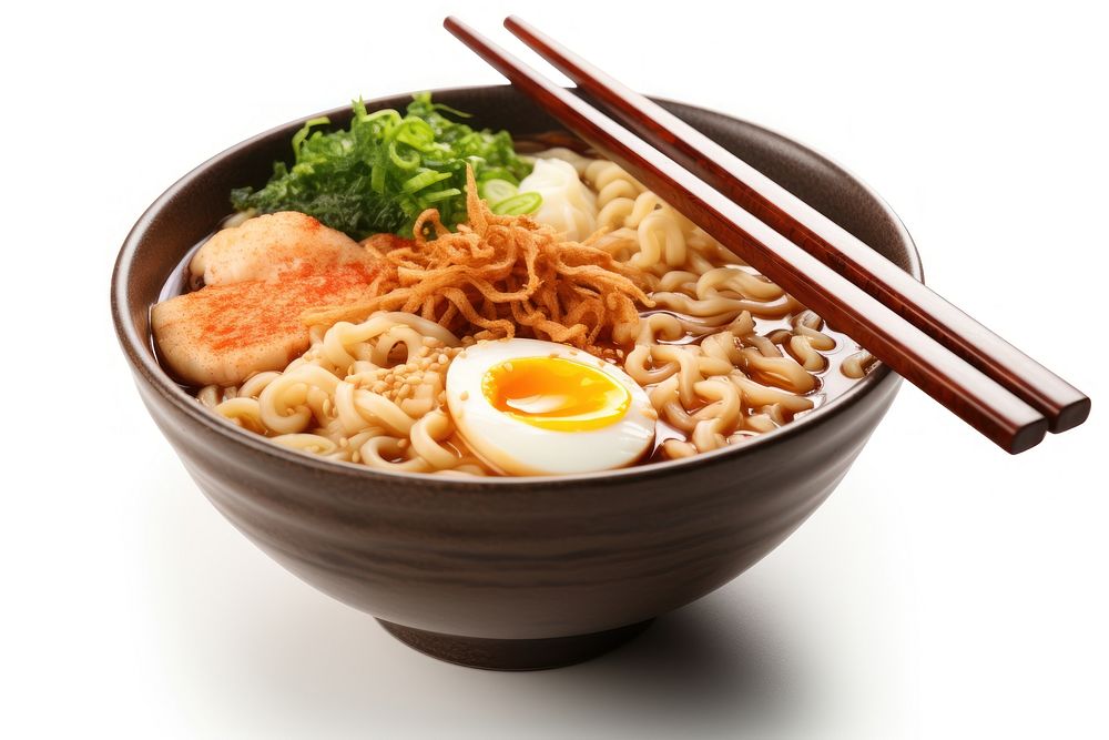 Ramen bowl food meal soup. AI generated Image by rawpixel.