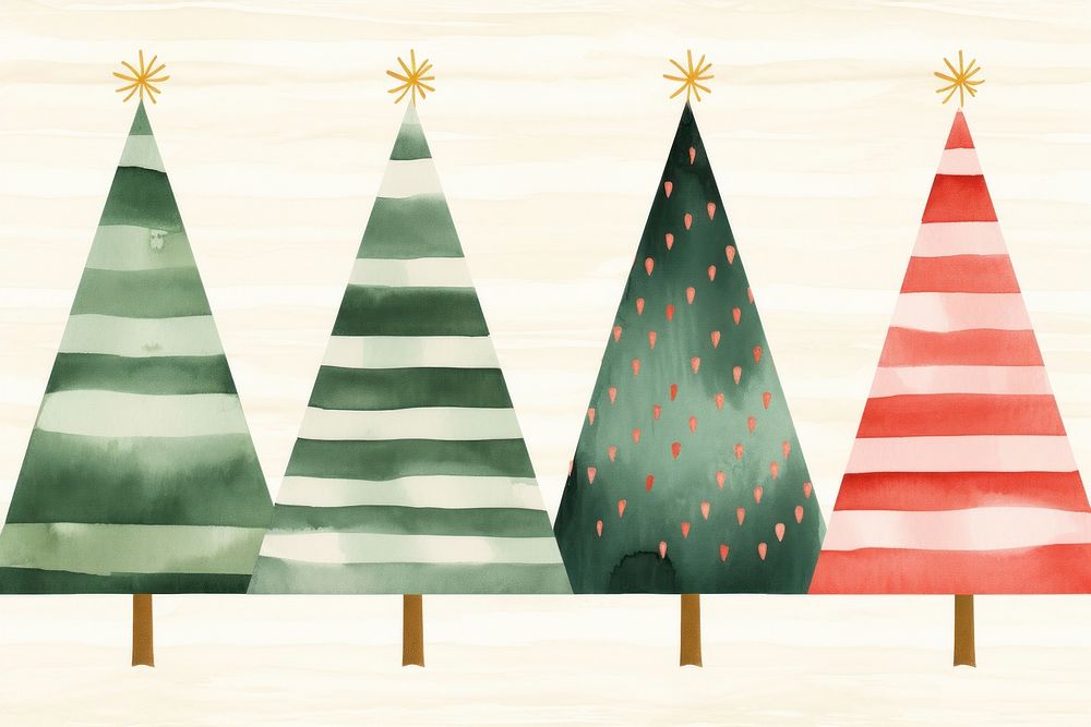Cute christmas tree wallpaper pattern shape celebration. AI generated Image by rawpixel.