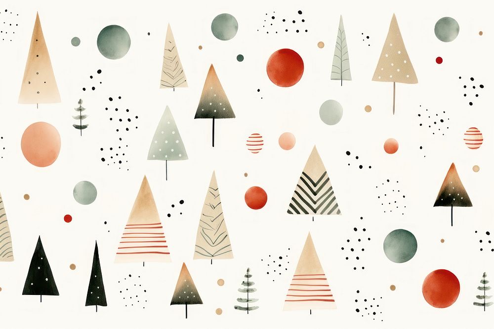 Cute christmas element wallpaper pattern nature shape. AI generated Image by rawpixel.