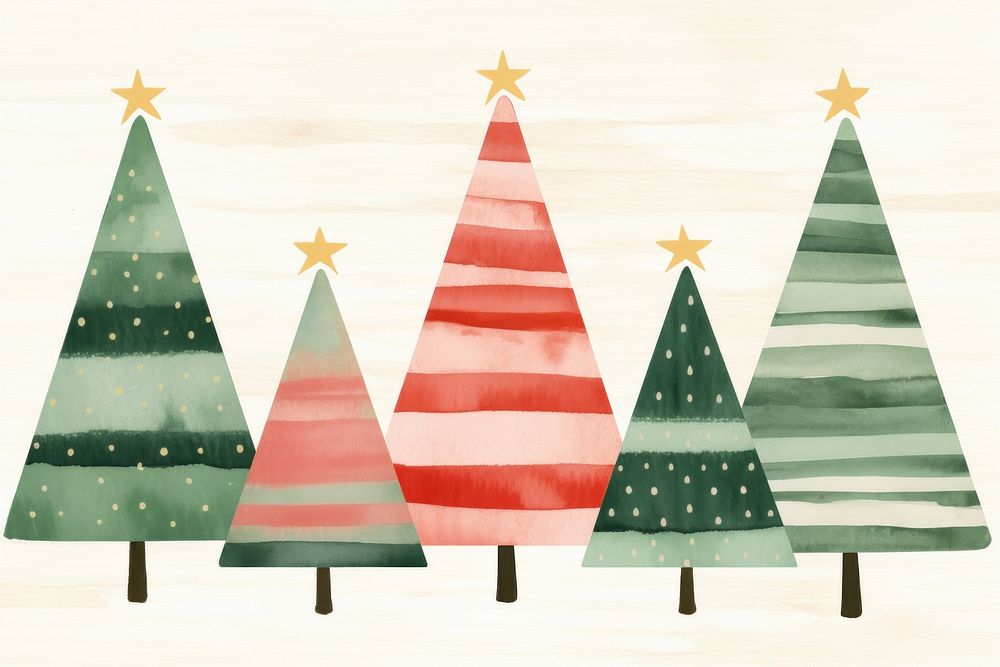 Cute christmas element wallpaper pattern shape tree. AI generated Image by rawpixel.