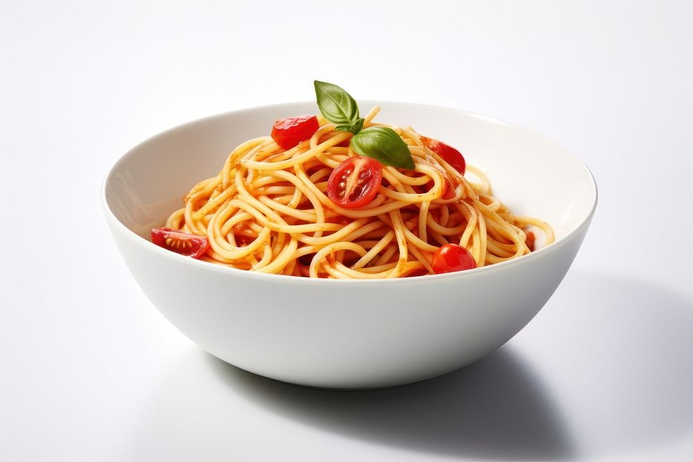 Spaghetti food pasta table. AI generated Image by rawpixel.