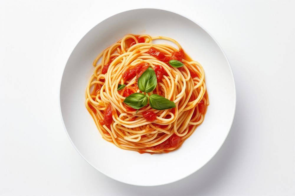 Spaghetti food pasta table. AI generated Image by rawpixel.