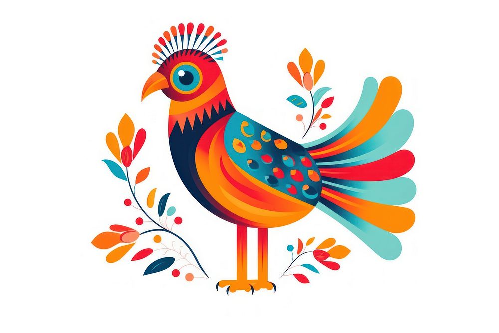 Bird graphics pattern animal. AI generated Image by rawpixel.