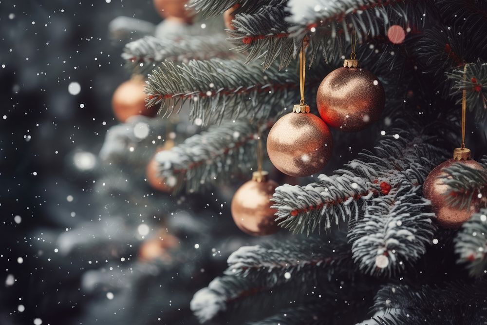 Christmas tree christmas decoration branch. AI generated Image by rawpixel.