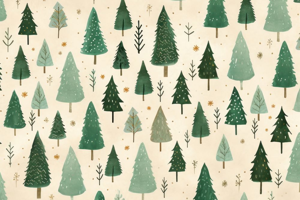 Christmas tree pattern christmas green | Free Photo Illustration - rawpixel