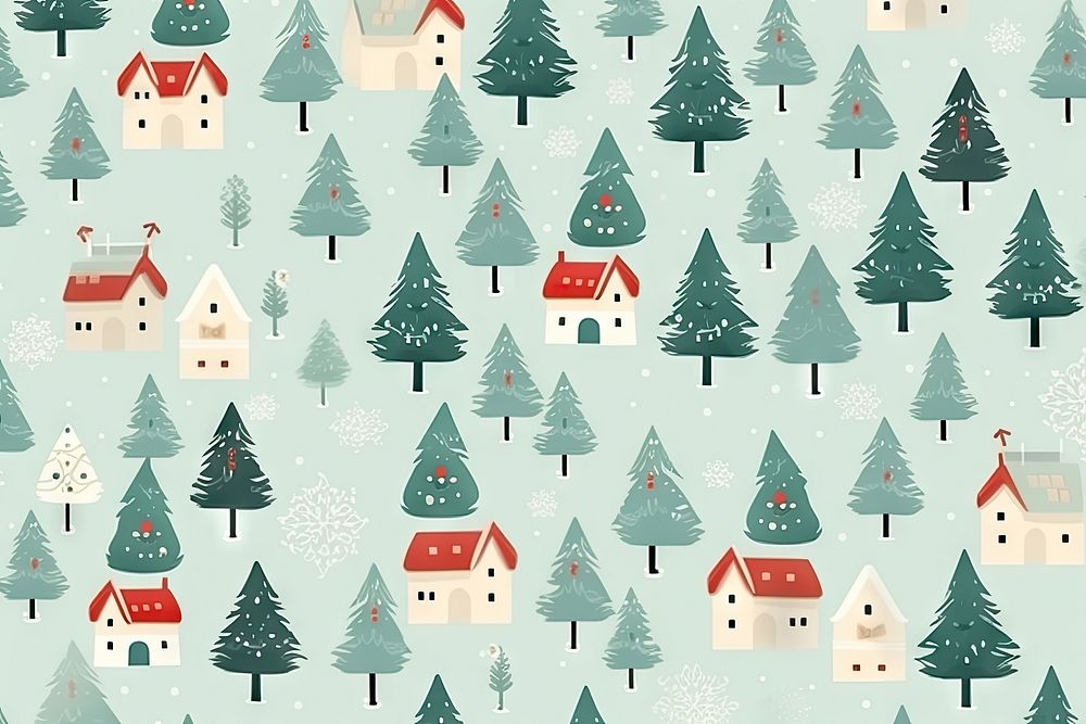 Christmas wallpaper Paper craft style backgrounds pattern. AI generated Image by rawpixel.
