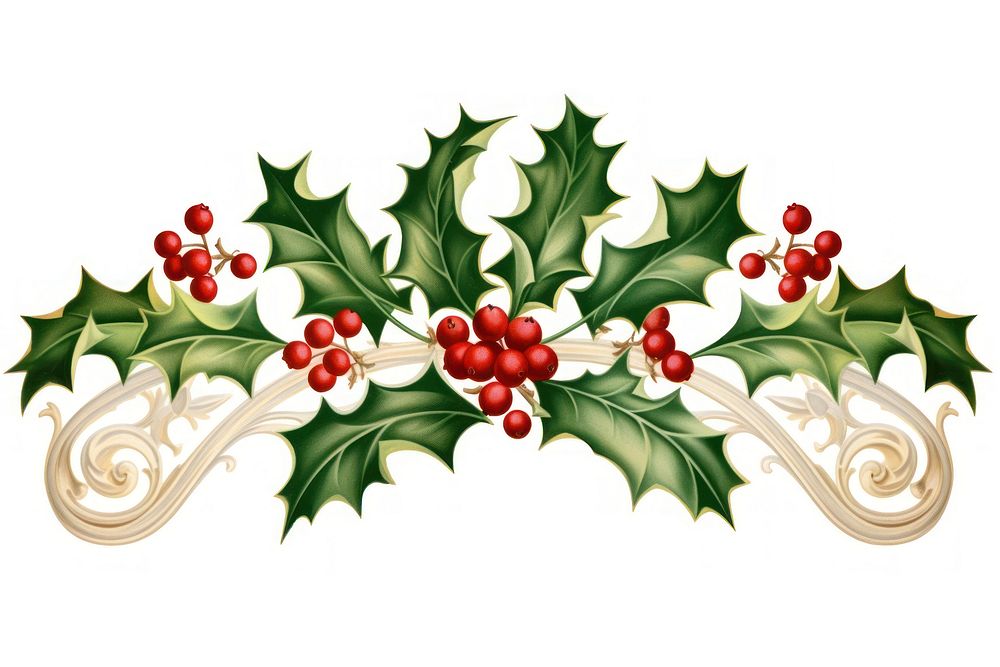Pattern holly plant leaf. AI generated Image by rawpixel.