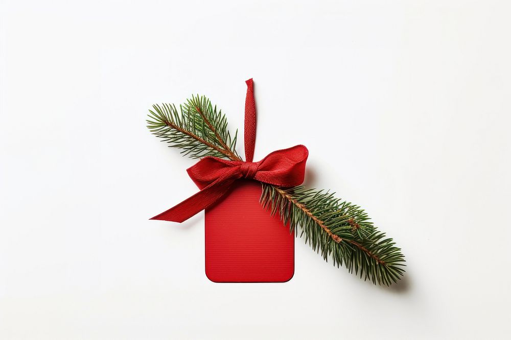 Christmas plant tree bow. AI generated Image by rawpixel.