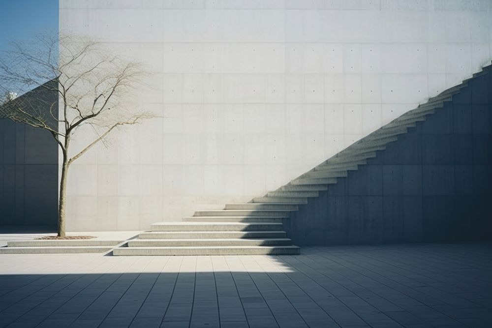 University architecture staircase building. AI generated Image by rawpixel.