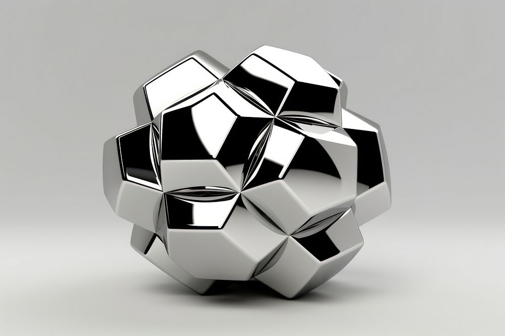 PNG Polyhedra jewelry sphere silver. AI generated Image by rawpixel.