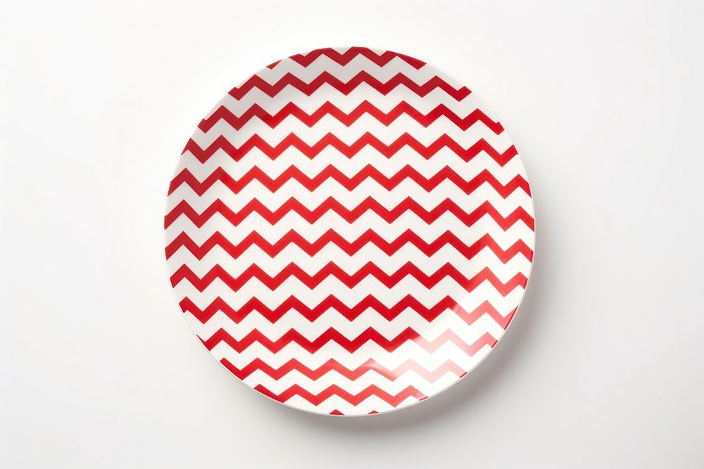 Plate pattern red white background. AI generated Image by rawpixel.