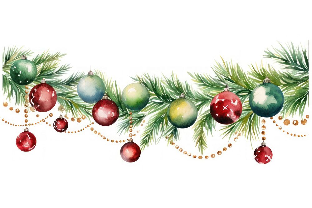 Christmas garland decoration plant tree. AI generated Image by rawpixel.