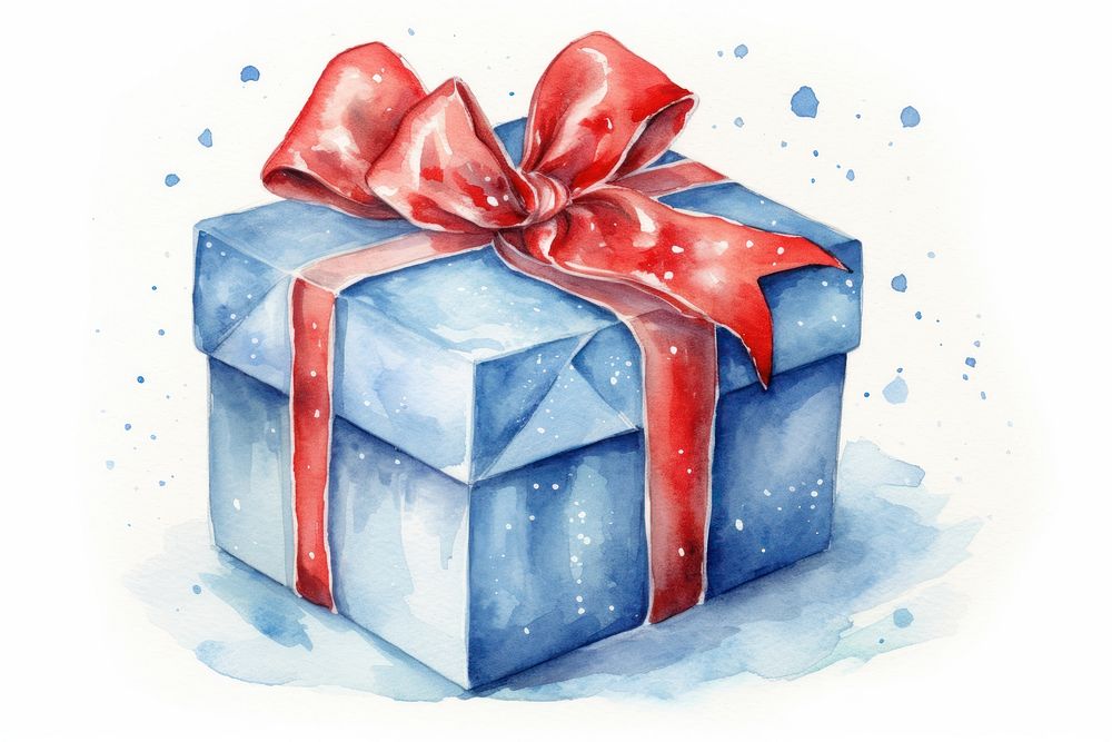 Gift box christmas white background celebration. AI generated Image by rawpixel.
