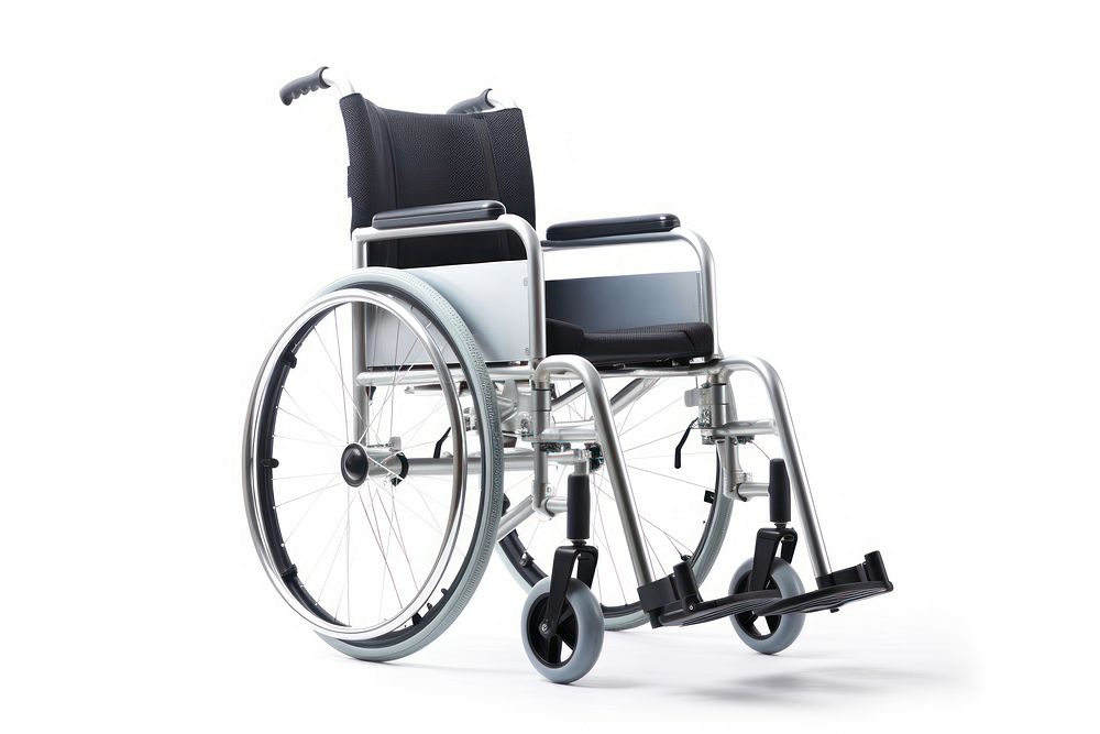 Wheelchair bicycle vehicle white background. AI generated Image by rawpixel.