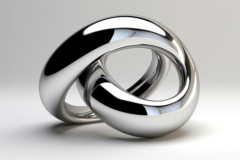 PNG Circle interlocking platinum jewelry silver. AI generated Image by rawpixel.