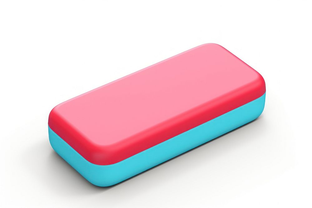 Eraser color blue red white background electronics. AI generated Image by rawpixel.