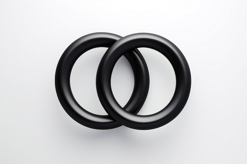 PNG Circle interlocked ring jewelry shape. AI generated Image by rawpixel.