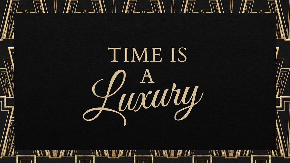 Time is luxury blog banner template