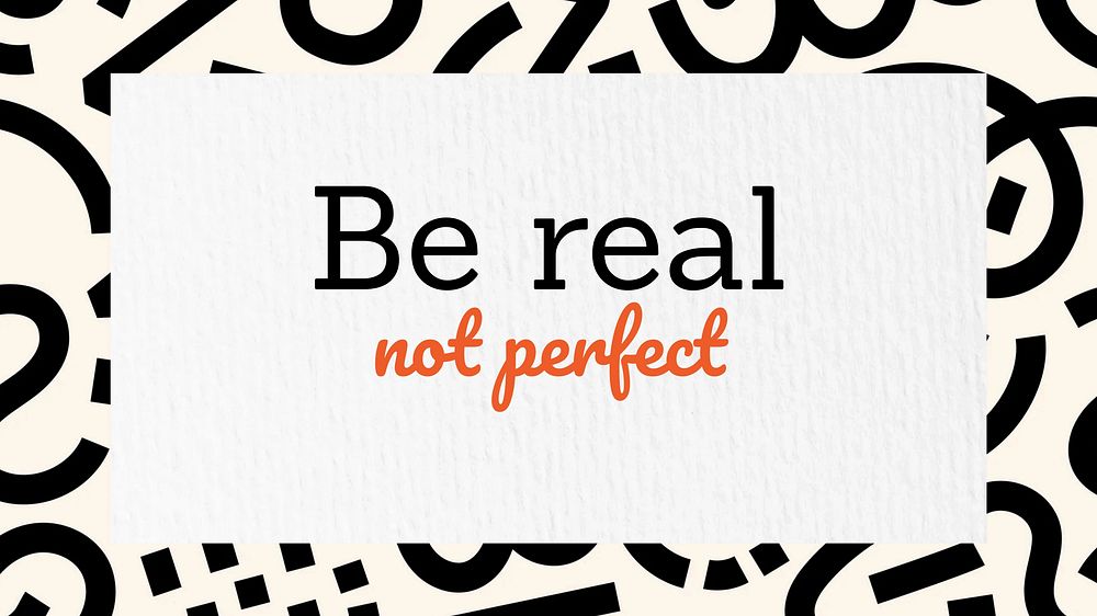 Be real blog banner template