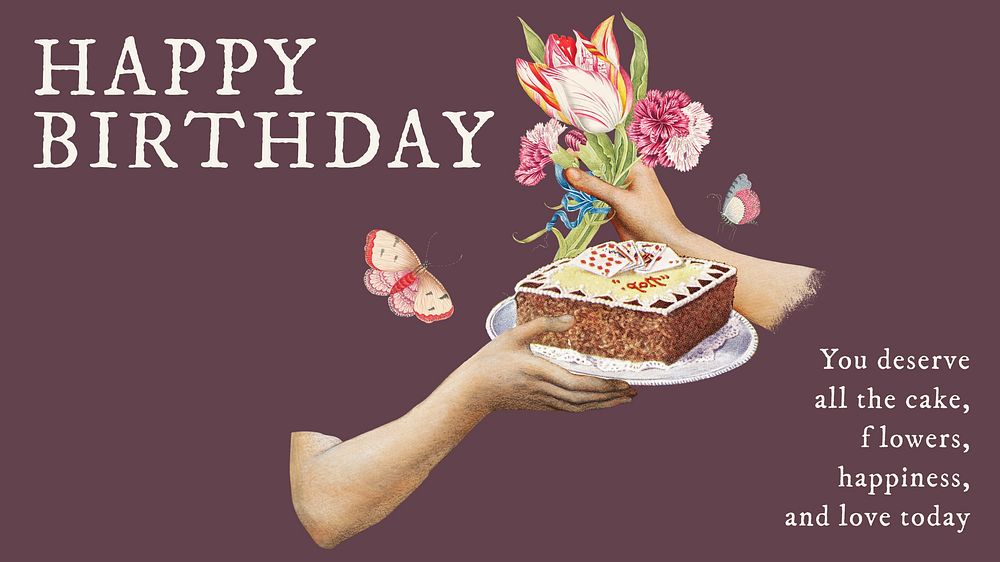 Birthday wish blog banner template