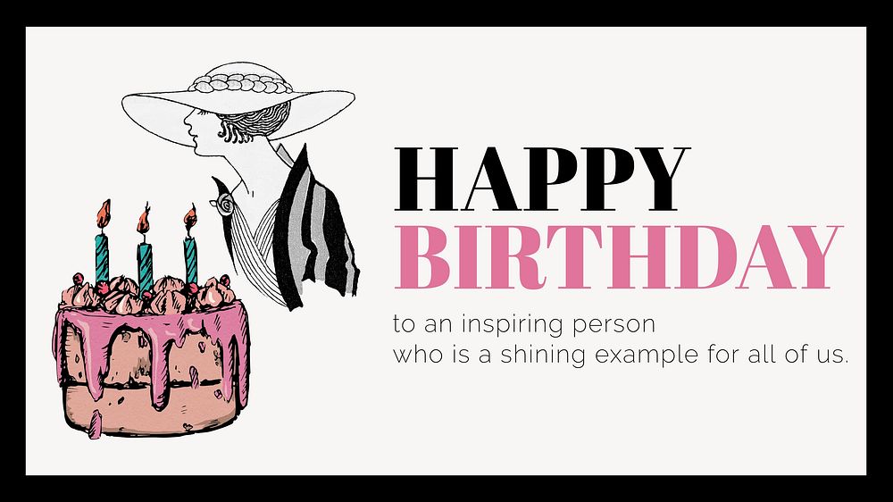 Birthday wish blog banner template