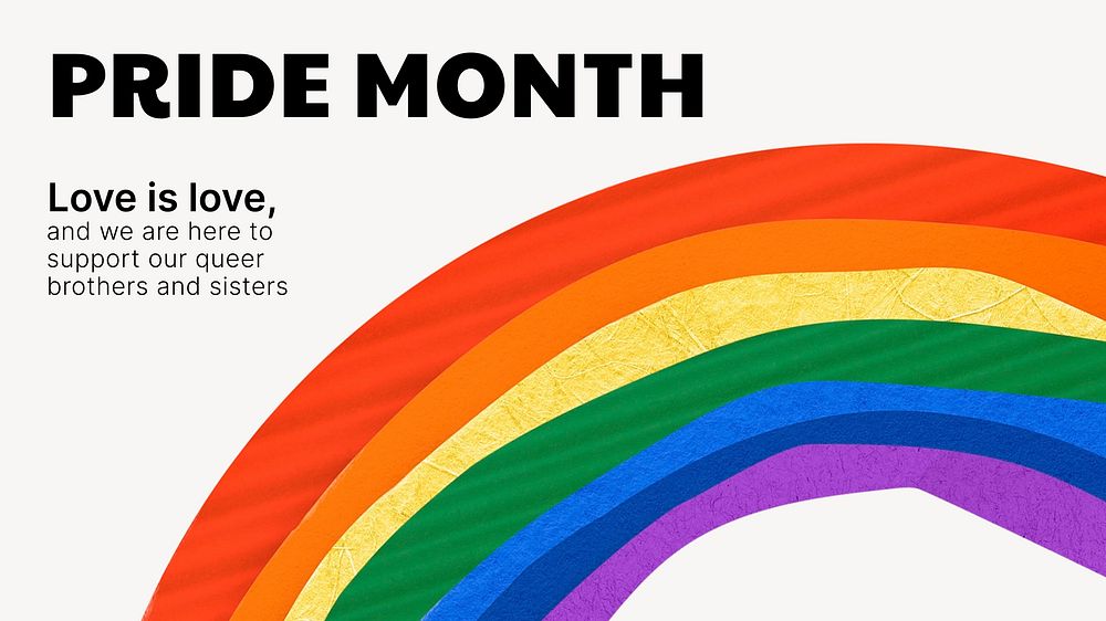 LGBTQ+ quote blog banner template