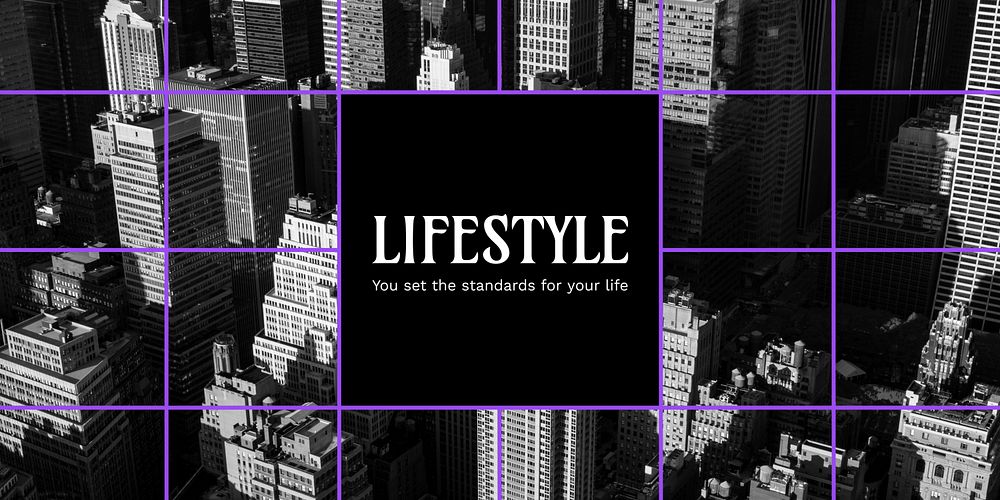 Urban lifestyle quote Twitter ad template