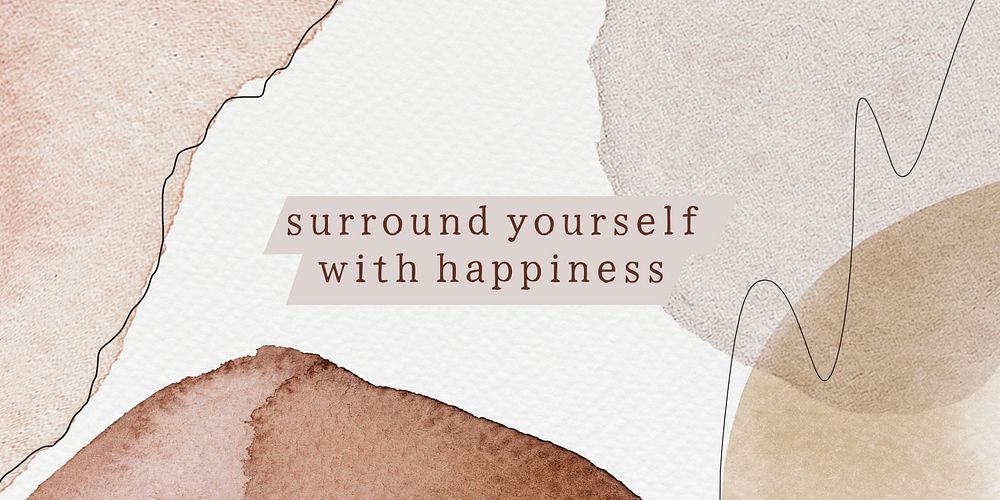 Happiness quote Twitter post template