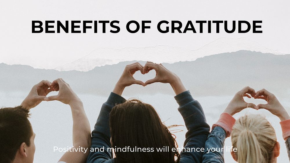 Gratitude blog banner template