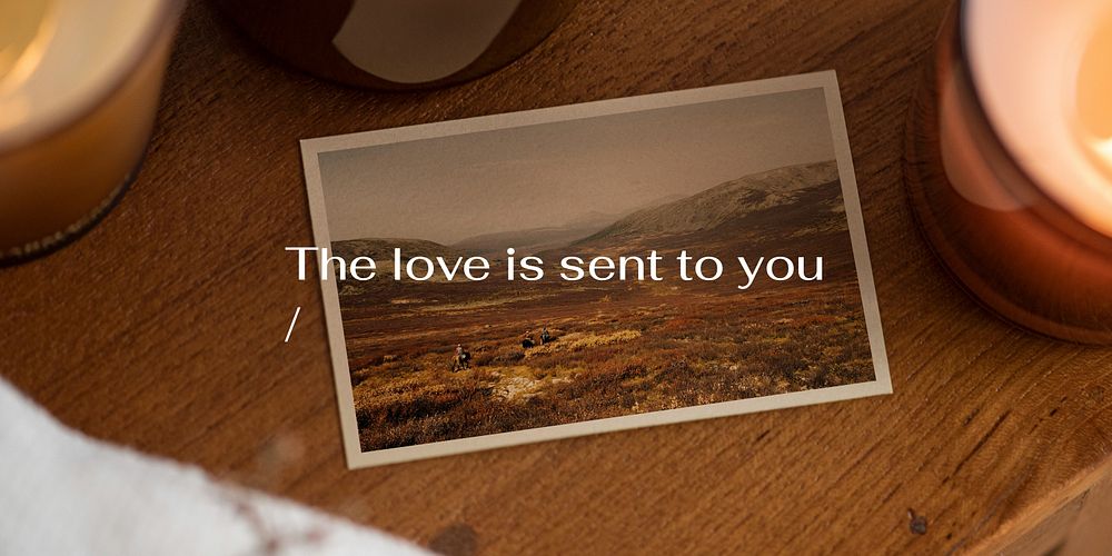 Romantic quote  Twitter ad template